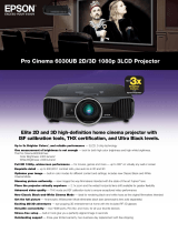 Epson PowerLite Pro Cinema 6030UB Datasheet