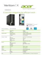 Acer DT.VKDEQ.015 Datasheet