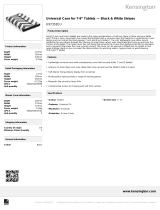 Kensington Universal Case for 7-8” Tablets — Black & White Stripes Datasheet