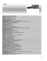Asus 90NB02F2­‐M06220 Datasheet