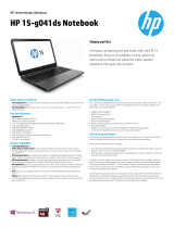 HP 15-g037ds Datasheet