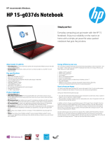 HP 15-g039ds Datasheet