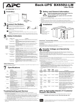 APC Back-UPS BX650U-LM User guide