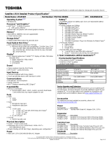 Toshiba L55-B5267 Datasheet