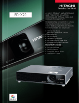 Hitachi ED-X20 Datasheet
