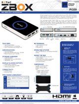 Zotac ZBOX-PI321-W3 Datasheet
