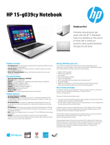 HP 15-g035cy Datasheet