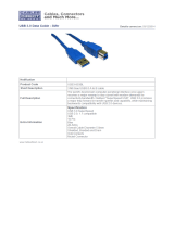 Cables Direct USB3-803BL Datasheet