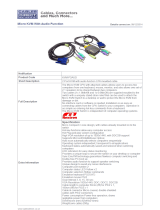 Cables Direct KVM-P2AUD Datasheet