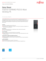 Fujitsu VFY:P0920PXG41DE/SP1 Datasheet