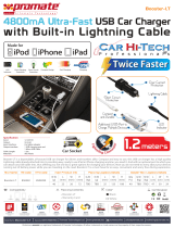 Promate BOOSTER-LT.BLACK Datasheet