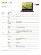 Acer NX.ME5ED.004 Datasheet