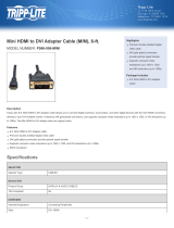 Tripp Lite 3ft, Mini HDMI - DVI Datasheet
