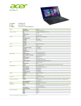 Acer V7-582P-34018G52tkk Datasheet