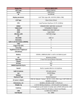 Asus X451CA-MN3-WHI Datasheet