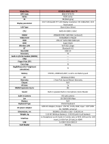 Asus X550EA-MM1-BLK-TP Datasheet