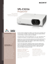Sony VPL-CX236 Datasheet