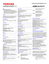 Toshiba R50-B (PSSG0C-01T01T) Datasheet
