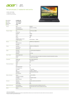 Acer NX.MRKED.006 Datasheet