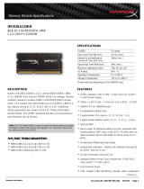 Kingston Technology HX318LS11IB/8 Datasheet