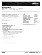 Kingston Technology KVR21R15S8K4/16 Datasheet