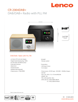 Lenco CR-2004 DAB+ WOOD Datasheet