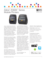 Zebra Zebra Technologies ZQ52-AUN0100-00 Series ZQ520 Mobile Printer, 4" Print Width, Dual Radio, Active NFC, Group O (Renewed) Datasheet