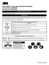 3M Pistol Grip Disc Sander User manual