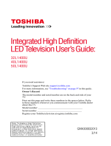 Toshiba 32L1400U User guide