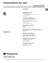 Hotpoint WMAQF 641G UK User manual