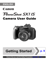 Canon PowerShot SX1 IS User guide