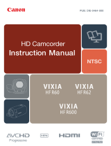 Canon Vixia HF-R600 User manual