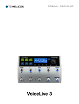 TC HELICON VOICELIVE 3 Quick start guide