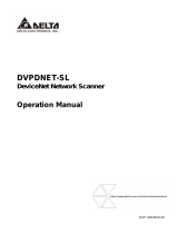 Delta Electronics DVPDNET-SL User manual