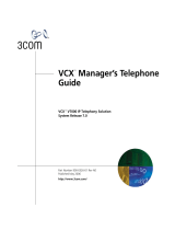3com VCX 3103 User manual