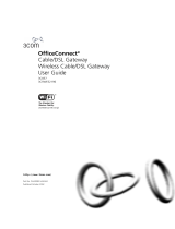 3com 3CRWE51196 - OfficeConnect Wireless Cable/DSL Gateway User manual