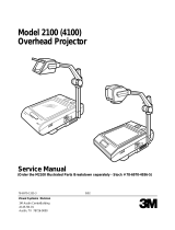 3M Projector 2100 User manual