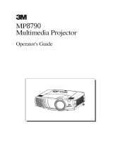 3M Projector MP7650 User manual