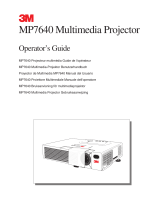 3M MP7640 User manual