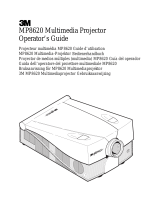 3M MP8620 User manual