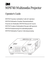 3M MP8740 User manual