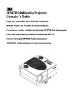 3M MP8750 User manual