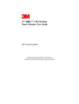 3M CRT Touch Monitor User manual