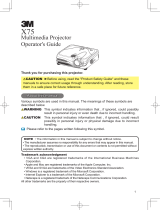 3M X75 User manual