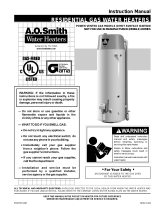 A.O. Smith BTX-80 User manual