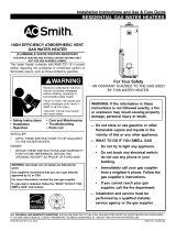 A.O. Smith GAHH-50 Installation Instructions And Use & Care Manual