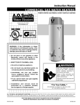 A.O. Smith BTX-80 User manual