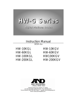 A&D HG-60KGV User manual