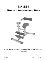 AB Soft Rotary Abdominal Back LS 526 User manual