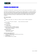 Abocom Fax Modem FM560CB User manual